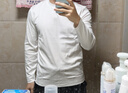 拇指白小T【李乃文三防T】二代长袖t恤男士2025秋冬纯棉t恤女白小丅打底衫 三防-白色男款 S 实拍图