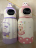 【礼物】智能保温杯宝宝吸管水壶耐磨耐用大容量学生专用水杯 粉色猫咪500ml-智能盖 实拍图
