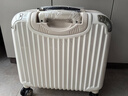 莎米特行李箱16英寸商务空乘登机旅行箱可上飞机小型拉杆箱 PC338TC米白 实拍图