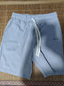 名创优品（MINISO）重磅短裤男夏季户外运动直筒五分裤青少年潮流百搭中裤 麻灰 XL 实拍图