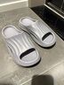 名创优品（MINISO）家居拖鞋男女情侣家用舒适浴室防滑防臭凉拖鞋夏  烟灰色40-41 实拍图