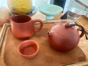 藏壶天下正宗宜兴原矿朱泥西施紫砂壶小容量纯手工茶壶茶具家用泡茶壶 一壶四杯+公杯套装 220ml 实拍图