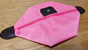 骑行便携收纳包化妆包旅行用品水饺包婴儿推车收纳袋大容量防水 玫红一个装 实拍图