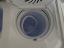 奥克斯（AUX）洗衣机半自动双缸双桶小型波轮大容量宿舍租房家用脱水甩干分区洗涤老式强力去污以旧换新 19.5公斤 洗13+脱6.5｜全国联保强劲动力 双缸 实拍图