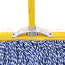海斯迪克 尘推平板拖把排拖 56CM蓝白棉线木杆 办公室家政工厂车间商场保洁吸水去污可拆卸 (1把装) HK-8026 实拍图
