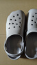 利达妮（TZLDN）厚底洞洞鞋男士夏季外穿沙滩凉鞋防滑防臭eva包头拖鞋手术室专用 岩石灰【抗菌升级 顺丰直达】 42 -43【标准码】 实拍图