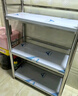 艾维曼置物架不锈钢货架层架厨房收纳架落地多层微波炉架子家用储物架 升级版加厚 长60宽30高100三层带围栏 实拍图