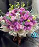 冉子花坊鲜花速递粉玫瑰抱抱桶向日葵花篮生日礼物送女友爱人同城配送 爱的抱抱紫色 实拍图