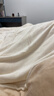 艾薇 A类牛奶绒被套双人家用加厚高克重毛绒被罩单件 杏仁 200*230cm 实拍图