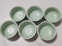 古德窑 汝窑功夫茶杯陶瓷6只装汝瓷品茗杯单杯开片可养家用小茶杯主人杯 六只装-介福汝窑《如意杯》60ml 实拍图