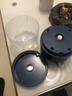 绞肉机小型打蒜器家用绞蒜切蒜器多功能辅食料理机电动蒜泥神器蒜蓉机自动切菜机压蒜器 蓝色-升级大电机 0.26L （塑料杯） 实拍图