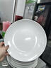 甜雅静密胺盘子仿瓷圆形塑料碟子骨碟菜盘商用饭店酒店自助餐食品级盘子 浅盘加厚 A5耐高温 10寸 实拍图