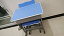 晶霄儿童学习桌椅套装作业课桌子小孩书桌写字桌学校小学生家用可升降 【校园pro款】双柱课桌+椅天空蓝 实拍图