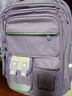靓宝宝库洛米三到六女孩小学生减负护脊大容量一年级二女童轻便儿童书包 小号紫色+补习袋(适合1-2年级) 实拍图