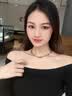 TFY秋冬美拉德虎眼石毛衣链长款轻奢高级感项链女款2026新款衣服配饰 不规则虎眼石串珠项链 实拍图