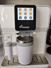 德颐（DEYI）DE-320触摸彩屏全自动咖啡机/家用商用办公室/现磨豆一键意式美式花式咖啡自动奶泡自动清洗双锅炉 白色 咖啡机+奶罐组合 实拍图