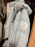 雪中飞羽绒服女短款马卡龙色连帽面包服2025冬新款廓形显瘦保暖 冰川蓝|5338 XL /170/92A 实拍图