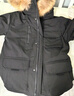 京东京造【进口极寒95鹅绒服】羽绒服男外套女冬季新款中长款 曜石黑 XL 实拍图
