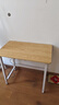 舒客艺家 电脑桌台式小户型小桌子家用学习桌写字办公书桌电竞长条桌子 木纹白架单桌80*50*74 加固电脑桌 实拍图