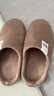 回力加绒男女棉拖鞋仿兔毛内里锁温脚感棉拖男款HL0411咖啡色42-43码 实拍图