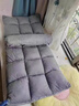 麦田（HCMAITI）懒人沙发飘窗榻榻米座椅可躺可睡卧室床边单人小沙发床上靠背椅子 经典灰【18格绒布款】送腰枕（五档调节） 实拍图