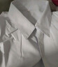 佐马仕短袖衬衫女夏季纯白免烫抗皱衬衫职业装冰丝修身商务正装衬衣女 DV2655V领纯白色 M /35（85-95斤） 实拍图