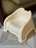 京东物流 儿童塑料小凳加厚家用椅子客厅座椅沙发换鞋凳洗澡凳 奶油白-单只装 实拍图