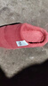 回力加绒男女棉拖鞋仿兔毛内里锁温脚感棉拖女款HL0411皮红38-39码 实拍图