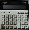 卡西欧（CASIO）DH-14-WE 中型无声款 14位大额计算 双电源 超宽计算器 白色 专业计算系列 实拍图