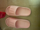 洁丽雅拖鞋女夏季室内家居家用浴室洗澡防滑防臭EVA情侣静音凉拖鞋男夏 粉色【热卖款】 38-39 （适合37-38码） 实拍图