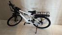 永久锂电池助力电动自行车禧玛诺变速超长续航山地车男女士双碟刹单车 F58-多彩白【5A线碟】26寸 实拍图
