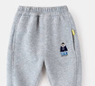 嘟嘟家宝宝加绒裤子冬季加绒儿童加厚长裤男童童装保暖女童冬装 麻灰色 实拍图