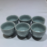 寻汝汝窑茶杯茶具单杯品茗杯陶瓷功夫天青色开片主人杯茶盏高档釉禅定 汝窑压手杯(小号)- 70ml 一个装 实拍图
