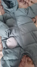 童泰（TONGTAI）婴儿羽绒连体衣冬季宝宝五防连帽鸭绒服男童女童外出哈衣爬服 绿色 100 码(建议2-3岁身高90-103cm) 实拍图