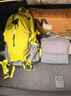 骆驼山栖户外登山包双肩包大容量便携露营徒步背包男女防泼耐磨书包 A1W3QJ111A，果绿，赠防雨罩 轻量升级版 轻感背负 实拍图