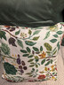 宜家（IKEA）VILDPERSILJA维勒佩诗垫套床头靠垫靠背垫沙发抱枕枕套 白色 多色/花卉图案垫套+羽毛垫芯 50*50cm 实拍图