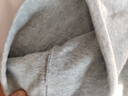 纯棉脖套男女士秋冬季防寒护颈套围脖冬季保暖假领子套头围巾百搭 浅灰 双层棉 实拍图