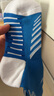 李宁（LI-NING）足球袜儿童长筒袜过膝防滑训练护腿板袜套高筒长袜子男蓝白-S 实拍图