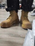 D.KED踢不烂大黄靴冬季马丁靴男鞋高帮工装靴男士加绒保暖加厚男女棉鞋 棕色（加绒款） 43 实拍图