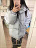 馨颜棉服女2025新款冬季加厚面包服棉袄外套女冬季韩版小个子棉衣学生 灰蓝色 S 建议75-105斤 晒单实拍图