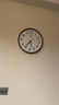 康巴丝（Compas）挂钟客厅 12英寸简约静音客厅石英钟表挂墙时钟 C2866 咖色30.5cm 实拍图