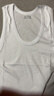 雅鹿3件装男士背心男100%纯棉夏季运动健身宽肩打底吸汗无袖汗衫坎肩 【白白白】纯棉背心3件 3XL 【建议150-180斤】 实拍图