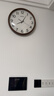 汉时（Hense）实木挂钟客厅挂墙时钟简约大数字挂表家用石英静音钟表35cm HW31 实拍图