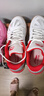 李宁乒乓球鞋男女款专业乒乓球运动鞋牛筋色底 旋风白红 44 实拍图