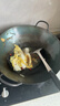 韦大锤双耳大炒锅老式家用铁锅圆尖底炒菜锅厨师边锅餐馆锅不粘马勺 38cm双耳铁锅+木盖+勺+铲+刷 38cm 实拍图