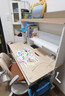 京东京造沐光桌100w护眼大路灯儿童学习桌书桌椅套装升降学生写字桌1.2m棕 实拍图