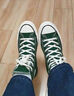 匡威（Converse）官方 1970S巴恩风穿搭运动帆布鞋丛林绿绿色168508C 绿/168508C 37.5 实拍图