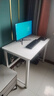 新颜值主义电脑桌电竞桌实木书桌家用台式办公桌学习桌写字桌工作台长条桌子 【22MM特厚面板】100*60cm白色 实拍图