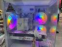 航嘉（Huntkey）V320初恋 全景版海景房机箱 台式电脑机箱（双面钢化玻璃/左右分区/240水冷/7风扇位/M-ATX主板 ） V320初恋全景版-白色+3个暮光炫彩风扇 实拍图