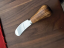 束语日本黄油刀涂抹刀涂面包花生酱吐司抹酱牛油奶酪果酱刀可立小抹刀 木柄黄油抹刀1件【可立式】 实拍图